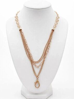Lanyard Chain w/ Glass Beads
